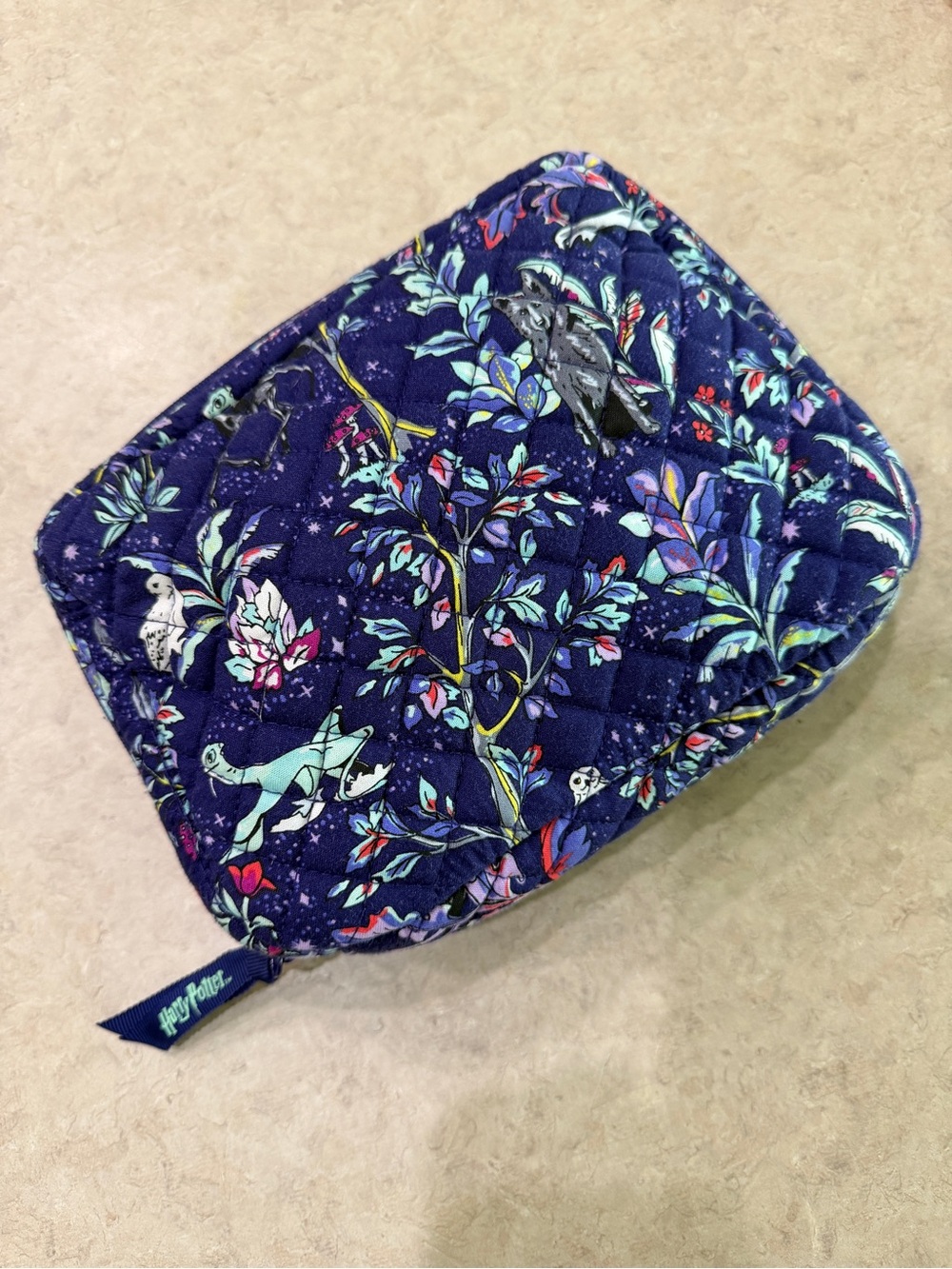 Vera Bradley Harry Potter Forbidden Forest Quilted Cord Organizer/Tech Case NWT